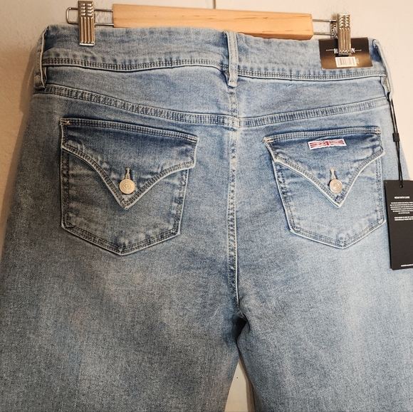 NWT Hudson Jeans Flap Pocket Stretch Denim Jeans Women's Size 12 28" Inseam - Picture 3 of 16